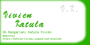 vivien katula business card